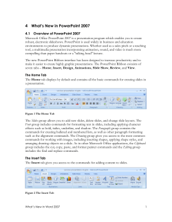 4 What`s New in PowerPoint 2007