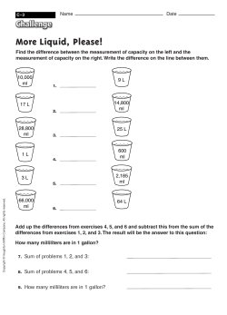 Unit C-3 More Liquid, Please!