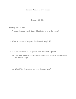 Scaling Areas and Volumes