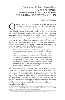 The Peter and Katherine Tomassi Essay Edward Fishman