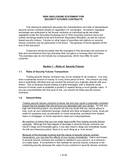 Security Risk Disclosure