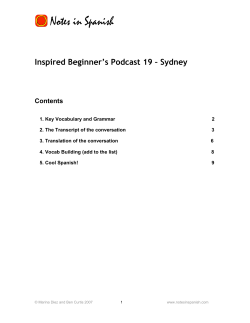 Inspired Beginner`s Podcast 19 &ndash; Sydney