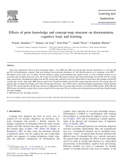 Effects of prior knowledge and concept-map structure on