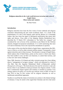 Religious minorities in the Arab world between terrorism and crises