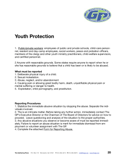 707 Procedures for Reporting Abuse