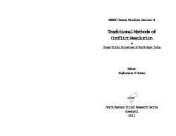 Traditional Methods of Conflict Resolution