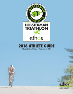 2016 athlete guide - Lobsterman Triathlon