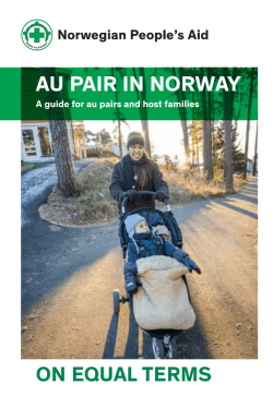 au pair in norway - Norwegian People`s Aid
