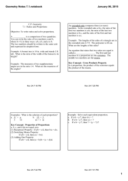 Geometry Notes 7.1.notebook