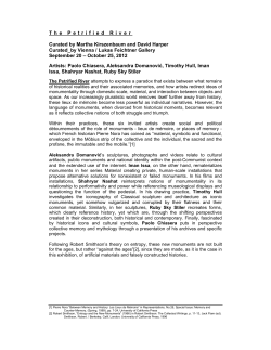 Press release  - feichtnergallery.com