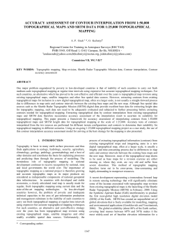 accuracy assessment of contour