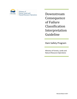 Consequence of Failure Classification Guideline