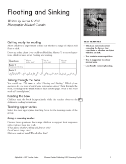 Floating and Sinking