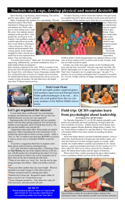 Students stack cups, develop physical and mental dexterity