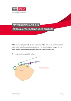 Editing the polygon of area objects