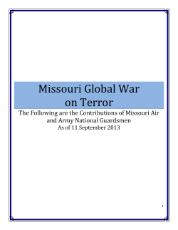 Missouri Global War on Terror