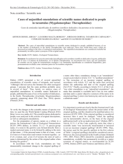 Cases of unjustified emendations of scientific names dedicated to