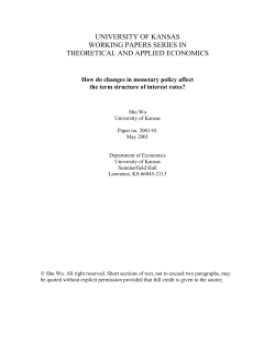 How do changes in monetary policy affect the term structure of