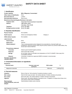 MS DS - West Ward Pharmaceuticals