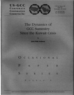 The Dynamics of GCC Summitry Since the Kuwait Crisis