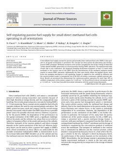 Self-regulating passive fuel supply for small direct methanol fuel