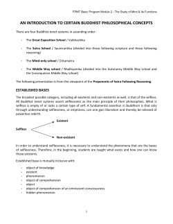 AN INTRODUCTION TO CERTAIN BUDDHIST PHILOSOPHICAL