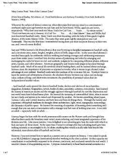 Mary Louise Pratt, "Arts of the Contact Zone" [From Ways of Reading