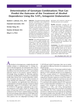 Determination of Genotype Combinations That Can Predict the