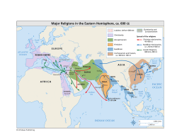 Major Religions in the Eastern Hemisphere, ca. 600 CE