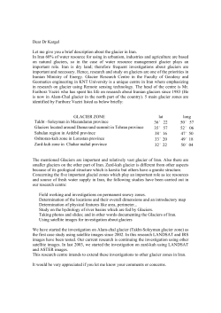 Dear Dr Kargel Let me give you a brief description about