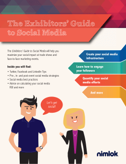 The Exhibitors` Guide to Social Media