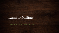 Lumber Milling - fvtc blackboard