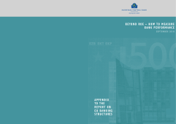 beyond roe – how to measure bank performance - ECB