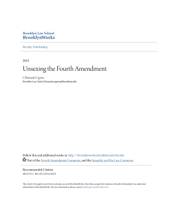 Unsexing the Fourth Amendment - BrooklynWorks