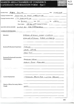 CANDIDATE INFORMATION FORM - Part 2