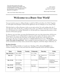 Introduction and Lit. Group Roles Explanations