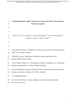 Parallel adaptation to higher temperatures in divergent
