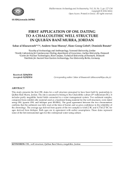 PDF - Mediterranean Archaeology and Archaeometry