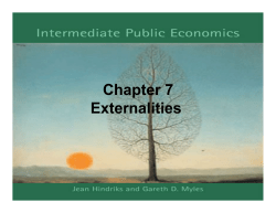 Chapter 7 Externalities