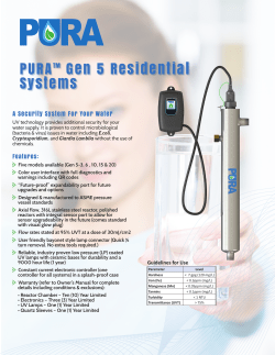 PURA&trade; Gen 5 Residential Systems