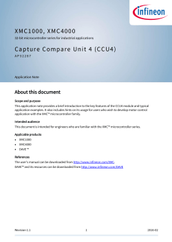 AP32287 - XMC1000/XMC4000 - Capture Compare Unit 4(CCU4)