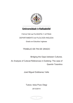 TRABAJO DE FIN DE GRADO Bridging the Gaps