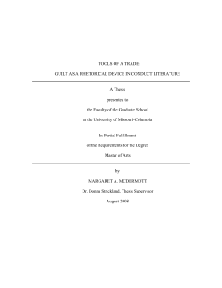 Guilt as a Rhetorical Device