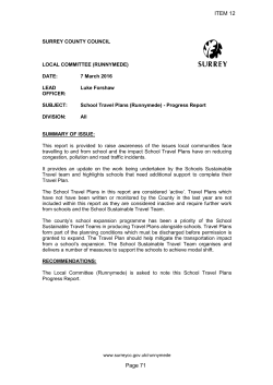 school travel planning - Surrey County Council