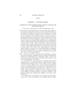 NICHOLS v. UNITED STATES certiorari to the united states court of