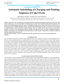 Automatic Scheduling of Charging and Pushing Sequence of Coke