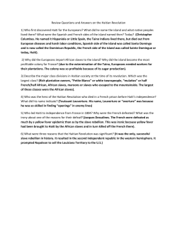 Review Questions and Answers on the Haitian Revolution