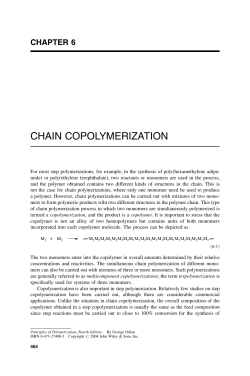CHAIN COPOLYMERIZATION