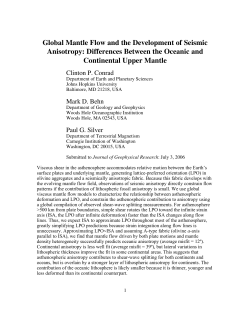 Global mantle flow and the development of seismic anisotropy: