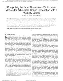 Computing the Inner Distances of Volumetric Models for Articulated